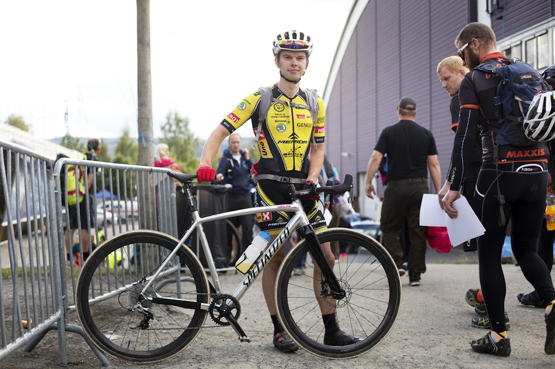 LOVLIG: Fredrik Haraldset kan neste år sykle Nordsjørittet på denne sykkelen, uten å sage av bukken. Foto: Kristoffer Kippernes.