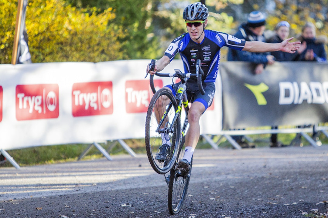STERK: Tobias Johannessen har levert sterke resultater så langt i kross-sesongen. Foto: Pål Westgaard Tobias Johannessen CX5 - Pål Westgaard 1400x933