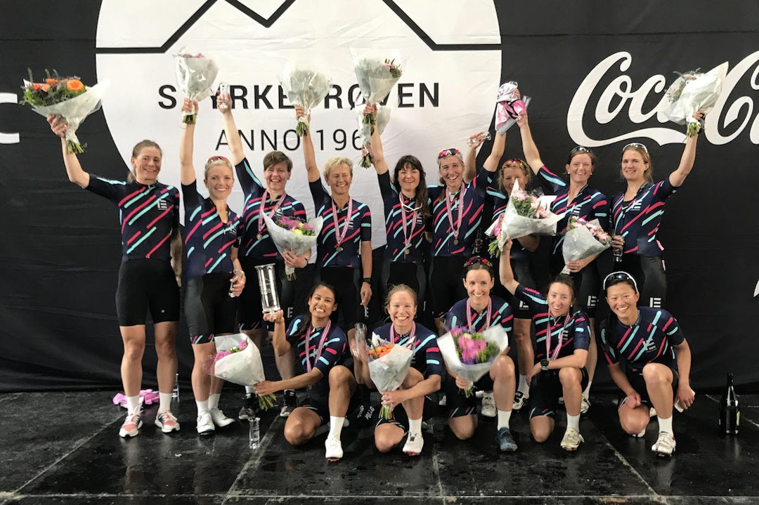 STYRKEPRØVEN: Ladies Edition Race Team knuste damerekorden på Lillehammer-Oslo i juni. Foto: Helge Langen LE Lillehammer 2017 - Helge Langen 1400x933