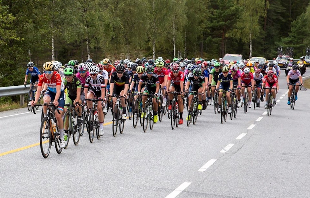 TØFT: Feltet og nivået på Ladies Tour of Norway er et steg opp fra i fjor, mener Line Gulliksen, som sykler for det norske landslaget. Foto: Eventfotografene LTN Stage 1 - Eventfotogragfene 1200x766