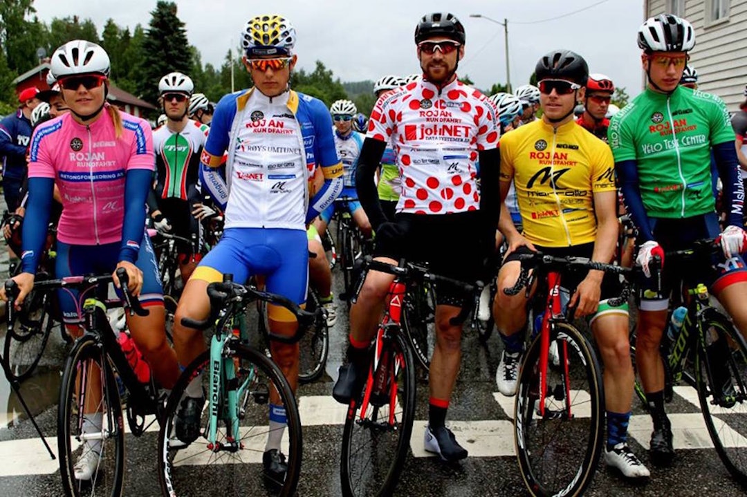 ERFARING: Line Marie Gulliksen vant den rosa jentetrøya i etapperittet Rojan Rundfahrt 2016. Foto: Kirsti Ruud Line Gulliksen - Torstein TRæen - Vidar Mehl - Nicolai J HEum - Eirik Bruland - Foto Kirsti ruud 1400x933