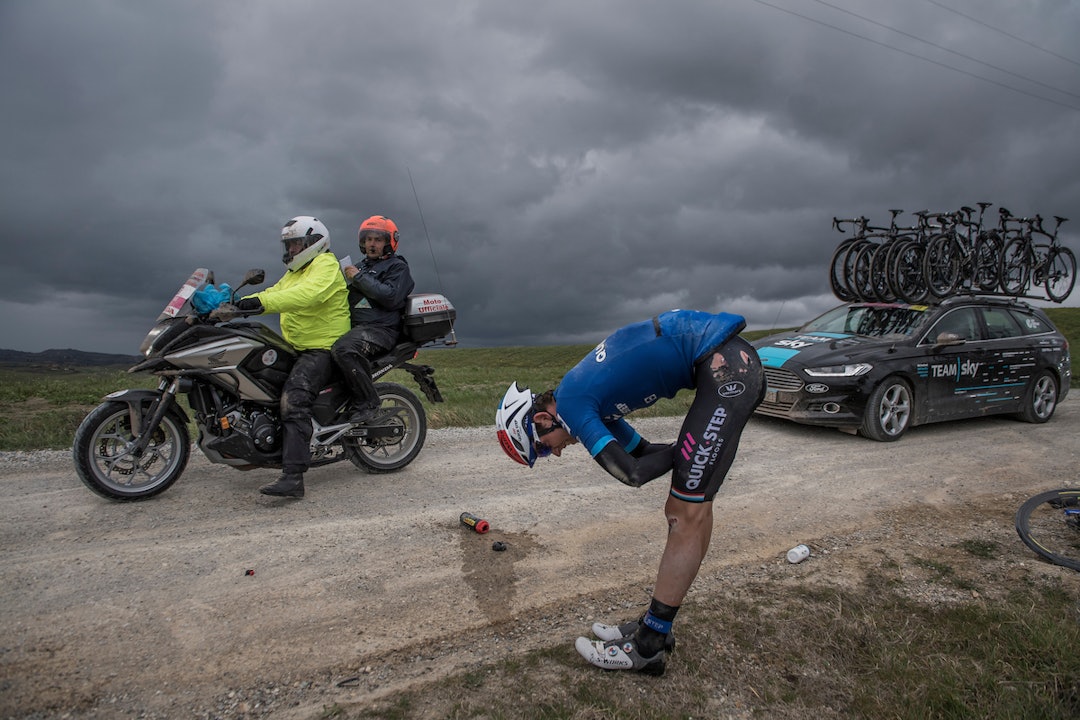 Bob Jungels (Quick-Step Floors) tar telling Bob Jungels (Quick-Step Floors) tar telling