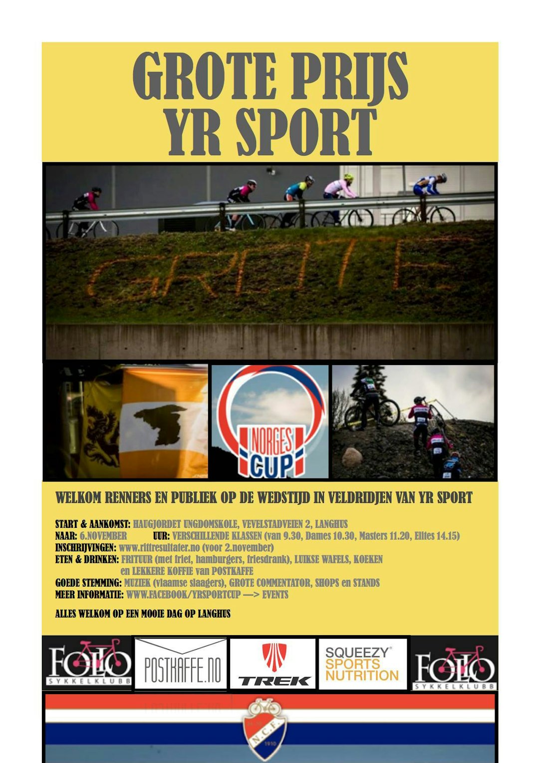 GJENNOMFØRT: Rittinvitasjonen er skrevet på flamsk. Grote Prijs