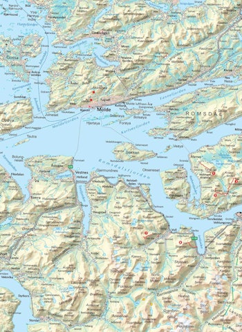 Oversikts kart over Romsdalen. Fra Trygge toppturer