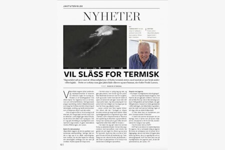 FAKSIMILE: Nyhetsartikkel om termiske sikter i JEGER 11-2020 FAKSIMILE: Nyhetsartikkel om termiske sikter i JEGER 11-2020