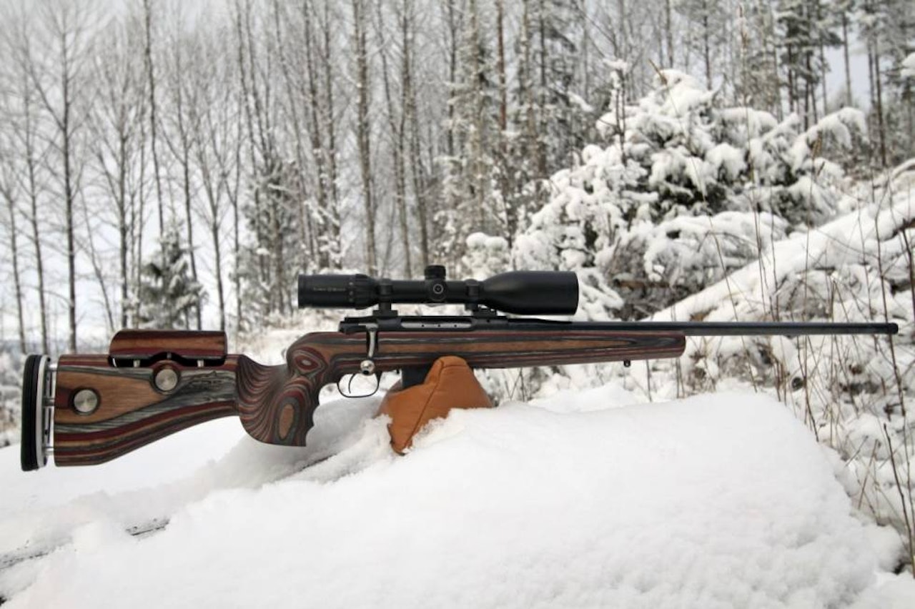 Med GRS-stokk: Schultz & Larsen Ambassadør Schultz & Larsen Ambassadør rifle 308 win test