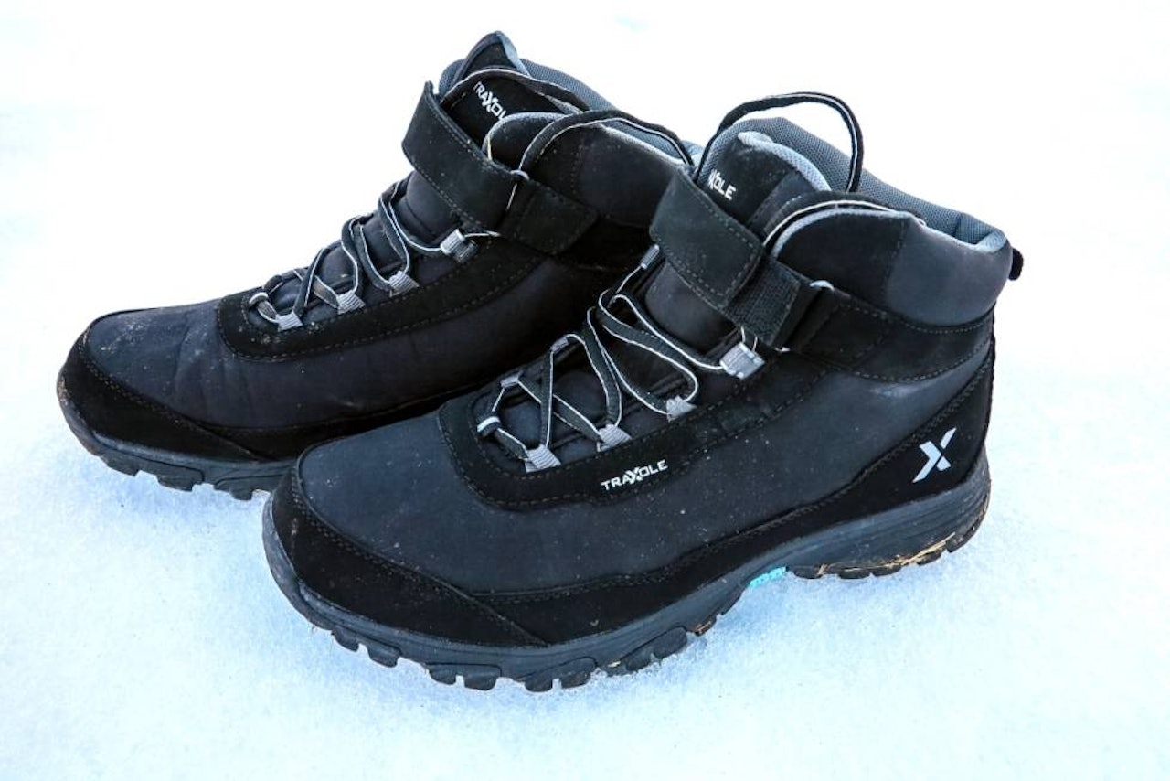 Maksimalt grep, stor komfort og bra vannavvisning gir Traxole høy score. Foto: Gerd M. Borchgrevink Maksimalt grep, stor komfort og bra vannavvisning gir Traxole høy score. Foto: Gerd M. Borchgrevink