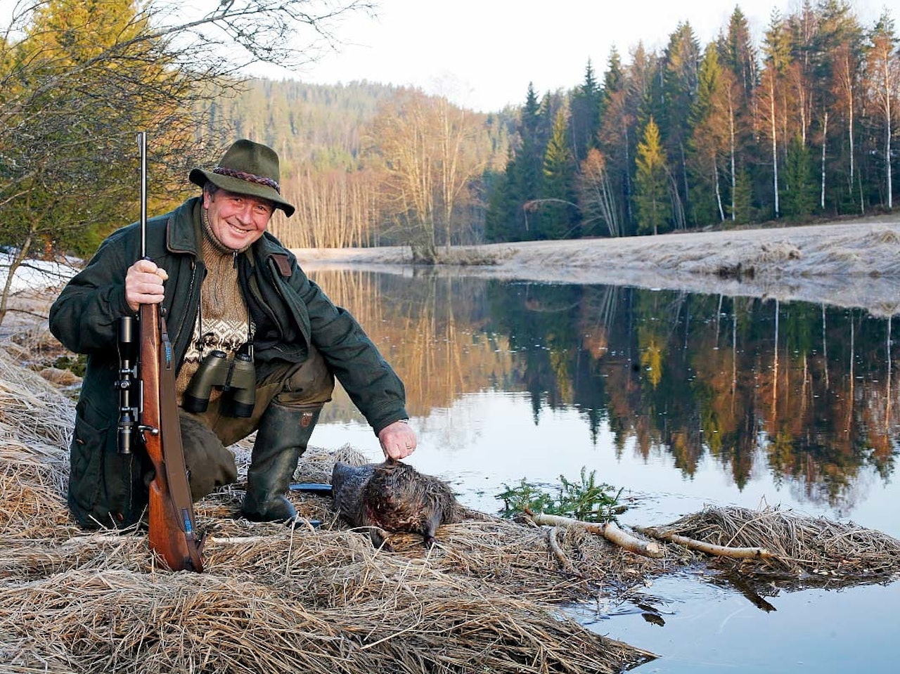 Den beste tiden: Når naturen er i ferd med å våkne fra vinterens dvale, er det fantastisk å være ute på beverjakt.