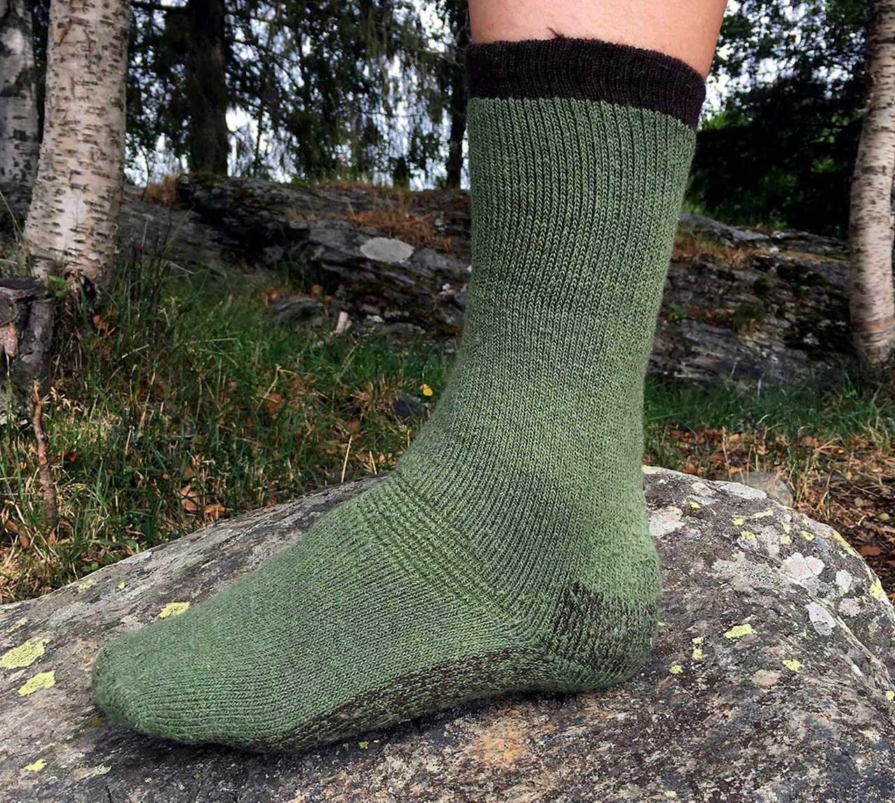 Grei miks: Disse sokkene er av en materialmiks som funker mesteparten av året.