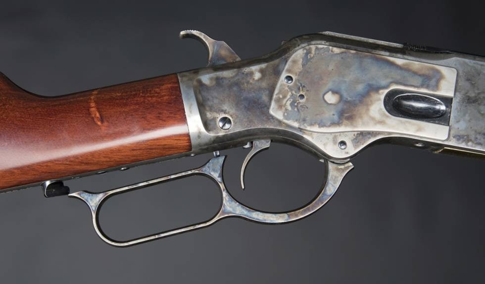 Rikring og bøylefeste på Winchester 1873 Short Rifle