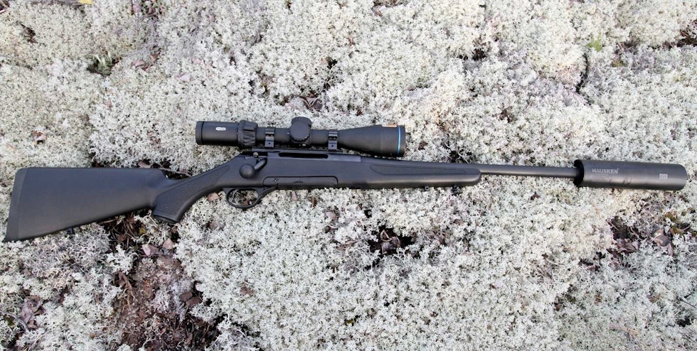 Robust og rimelig: Jaeger 10 Norway leveres med syntetkolbe, og er ei robust, rimelig rifle som gir valuta for pengene. Rifletest-Haenel-Jaeger-3