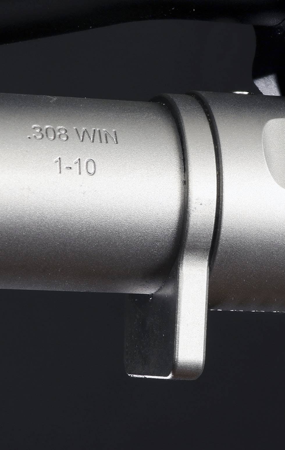 KLAKK: Rekylklakken er på plass der den skal være. Viktig på en lett rifle. Rekylklakken på Barrett Fieldcraft rifle