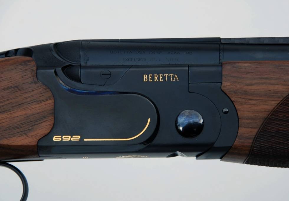 Nærbilde av låsekassa på Beretta 692