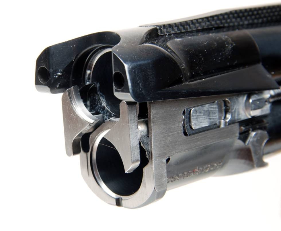 Benelli 828U Nærbildene av løpene på Benelli 828U