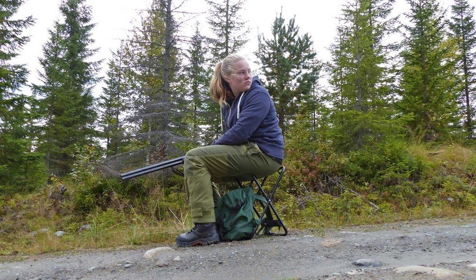 Forvirring: Her ble Gjertrud lurt opp i stry av en utspekulert hare! Harejakt-Hedalen-5