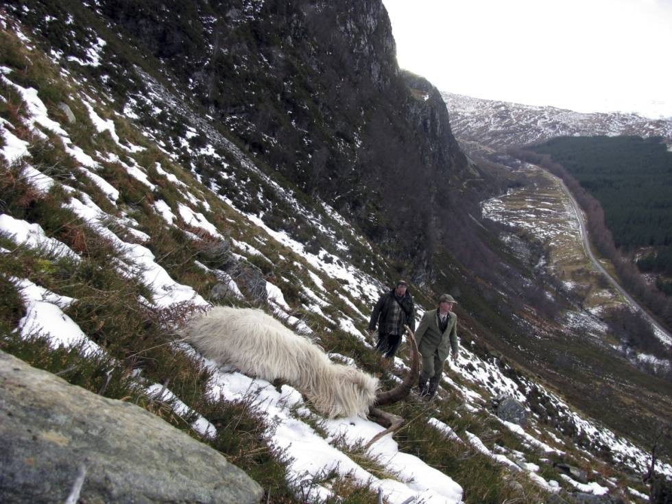 DEVIL DOWN: Artikkelforfatteren poserer stolt med en felt svart djevel