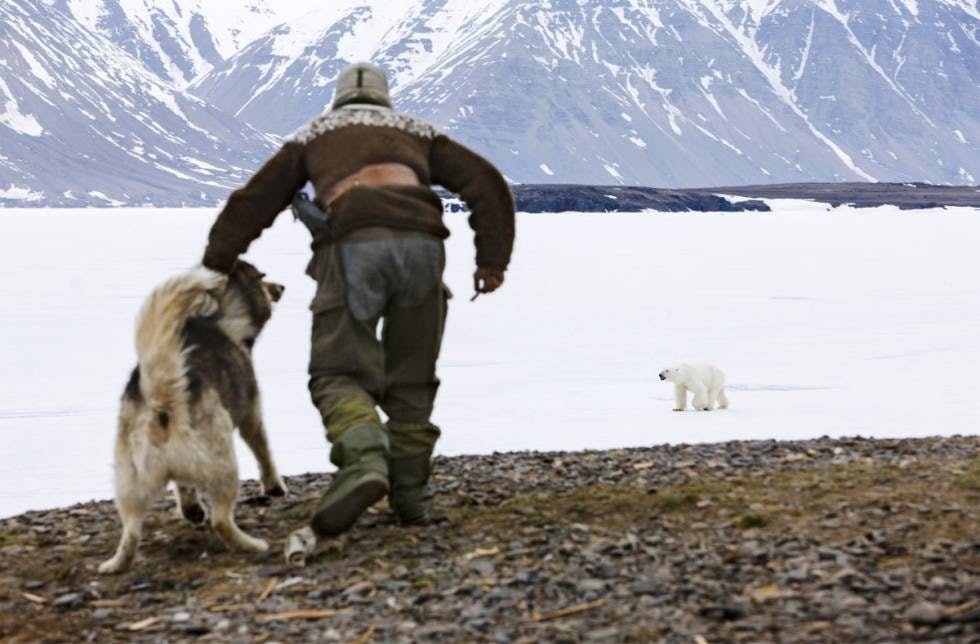 ISBJØRNFRYKT: I løpet av 10 år på Svalbard har Tommy hatt mange nærmøter med isbjørn. Bare 3-4 av disse har vært farlige.