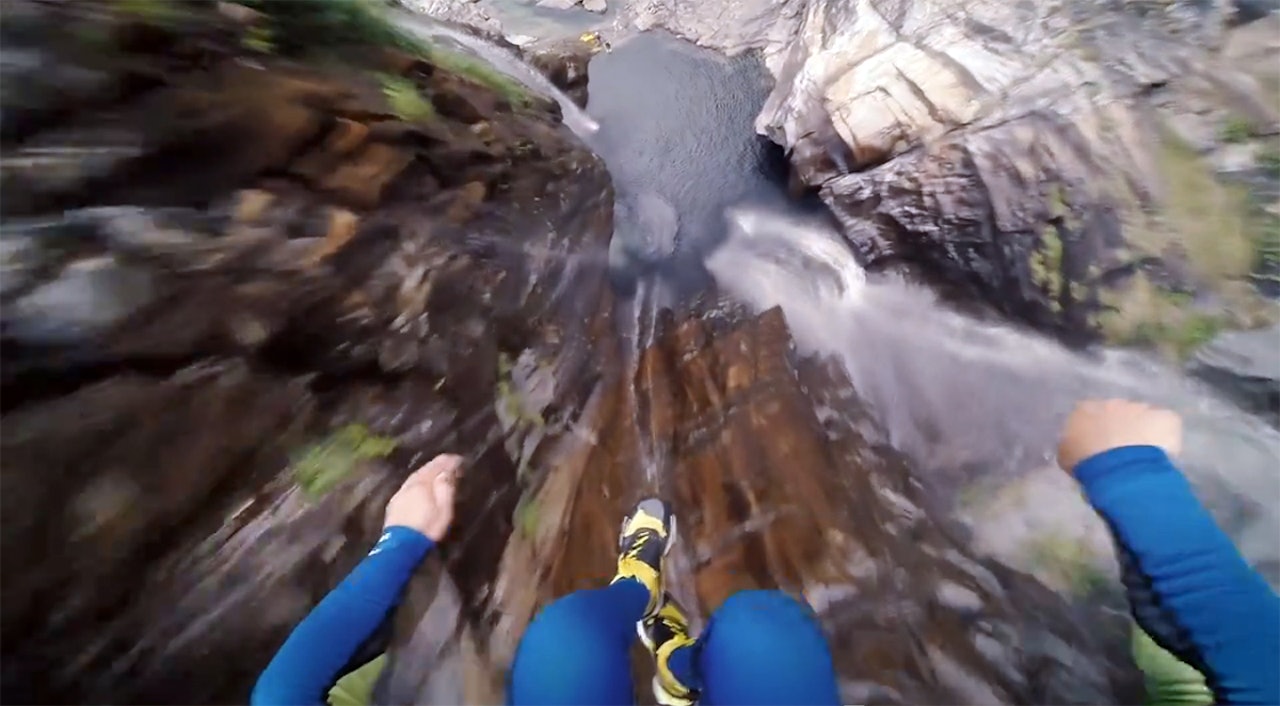 Slik ser det ut fra Schallers perspektiv. Foto: Red Bull Slik ser det ut fra Schallers perspektiv. Foto: Red Bull