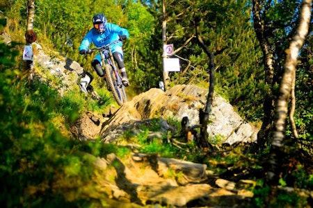 ULRIKEN: Espen Johnsens (bildet) hjemmebane har fantastisk, heisbasert sykling! Foto: Anders Hereid Ferie Bergen