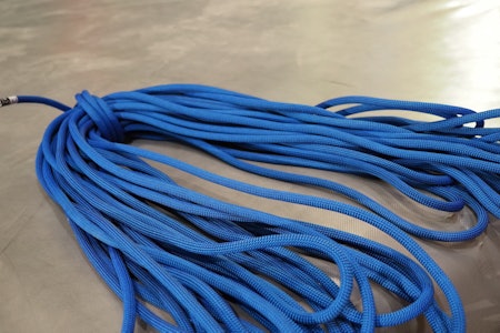 Black Diamond 9,9 mm climbing rope er et helt fint tau for deg som vil ha et innetau. Foto: Lisa Kvålshaugen Bjærum Black Diamond 9,9 mm climbing rope