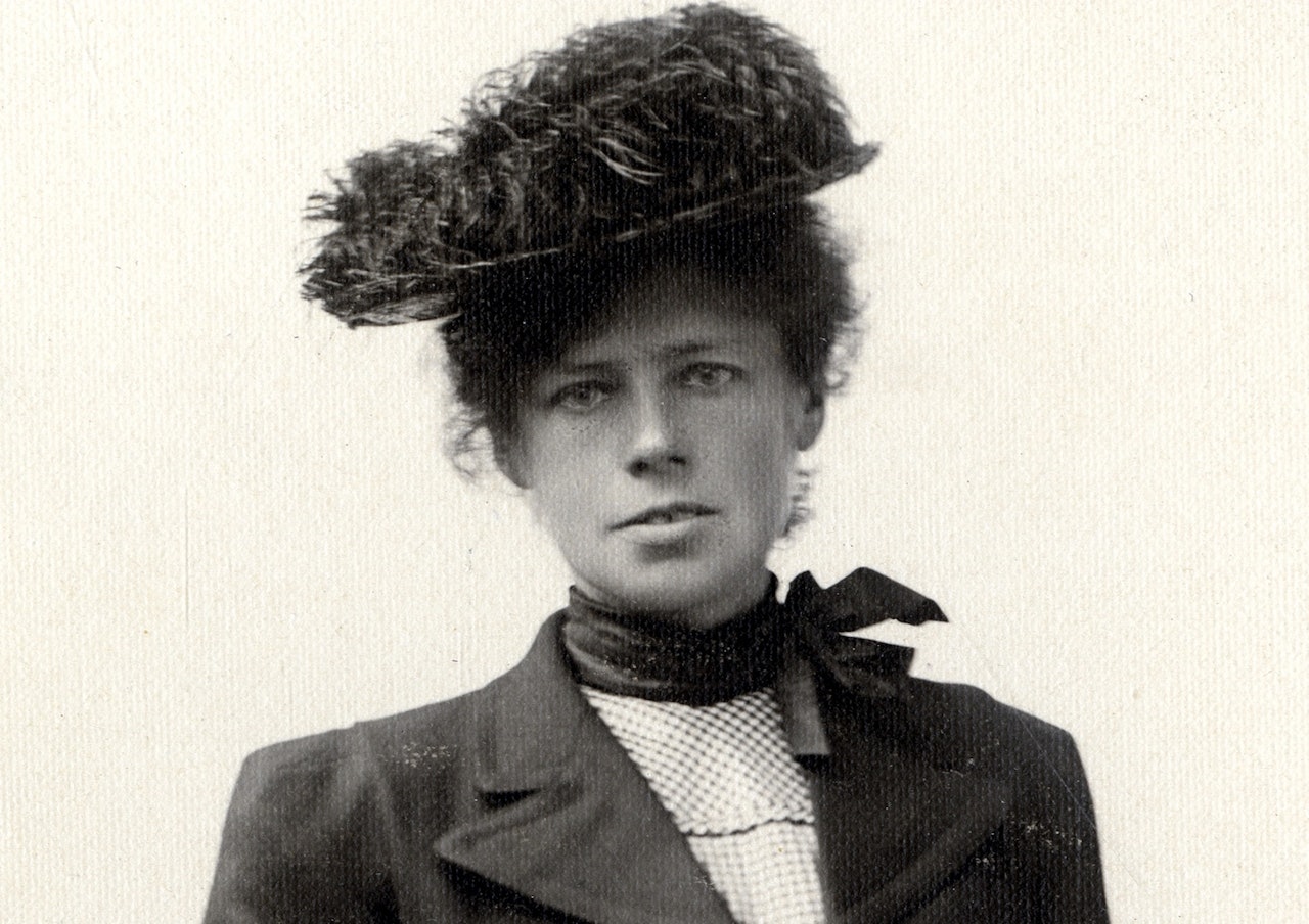 Therese Bertheau banet veien for kvinner i klatresporten. Bilde utlånt av Gamle Bergen bymuseum.