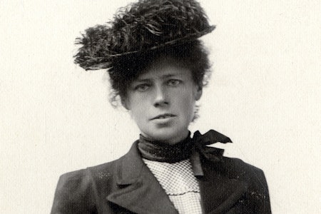 PIONEREN: Therese Bertheau banet veien for kvinner i klatresporten. Foto: Utlånt av Gamle Bergen bymuseum.