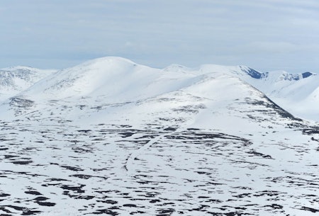 Pallentjåkka från nordøst. Foto: Rune Dahl / Toppturer rundt Narvik.