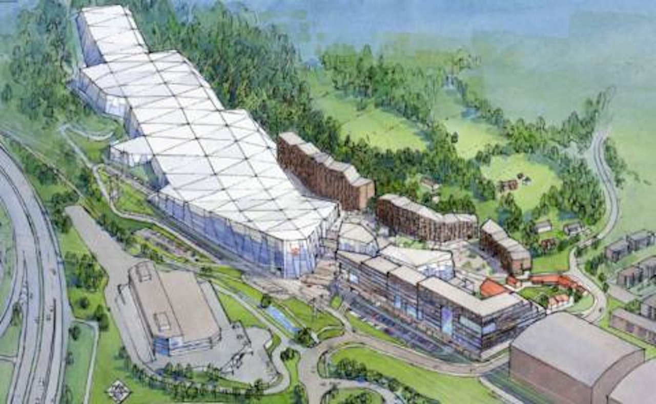 PLANEN: Slik skal skihallen se ut når den står ferdig –etter planen i 2018. Illustrasjon: Lørenskog vinterpark/ Selvaag Gruppen PLANEN: Slik skal skihallen se ut når den står ferdig –etter planen i 2018. Illustrasjon: Lørenskog vinterpark/ Selvaag Gruppen