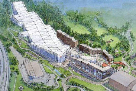 PLANEN: Slik skal skihallen se ut når den står ferdig –etter planen i 2018. Illustrasjon: Lørenskog vinterpark/ Selvaag Gruppen PLANEN: Slik skal skihallen se ut når den står ferdig –etter planen i 2018. Illustrasjon: Lørenskog vinterpark/ Selvaag Gruppen