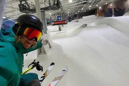 PARKEN: Anders Backe har testet parken på Snø. Foto: Anders Backe Anders Backe har testet Snø