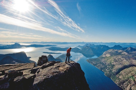 Om fjellet er stygt er i alle fall utsikten fantastisk. Foto: Lars Thulin