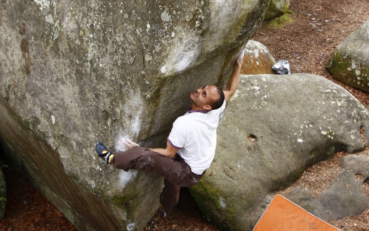 Jan Fredrik Prytz på Lady big Qlaques (7A+). Foto: Dag Hagen Jan Fredrik Prytz på Lady big Qlaques (7A+). Foto: Dag Hagen