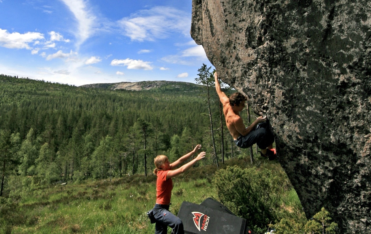 Øyvind Sæter på den Umulige Nabo, prosjektgrad 8B. Foto: Rolf Eriksen Øyvind Sæter på den Umulige Nabo, prosjektgrad 8B. Foto: Rolf Eriksen