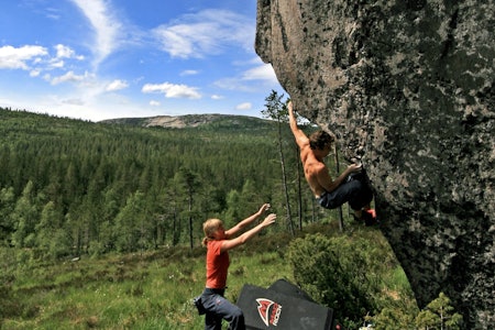 Øyvind Sæter på den Umulige Nabo, prosjektgrad 8B. Foto: Rolf Eriksen Øyvind Sæter på den Umulige Nabo, prosjektgrad 8B. Foto: Rolf Eriksen