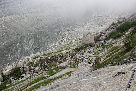 Her starter 250 meter melkesyre, dødsangst og adrenalin. Foto: Anders Holtet