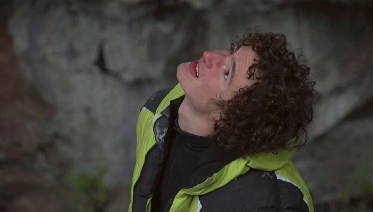 Adam Ondra under Hanshelleren. Skjermdump fra filmen. Adam Ondra under Hanshelleren. Skjermdump fra filmen.