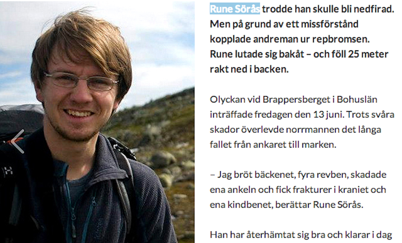 Faksimile fra Bergsport.se