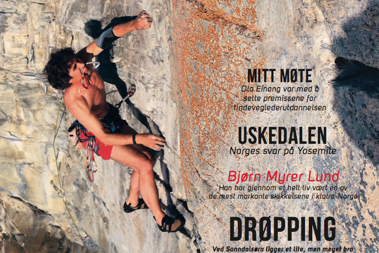 En norsk klatrelegende er på coveret av kommende utgave. En norsk klatrelegende er på coveret av kommende utgave.