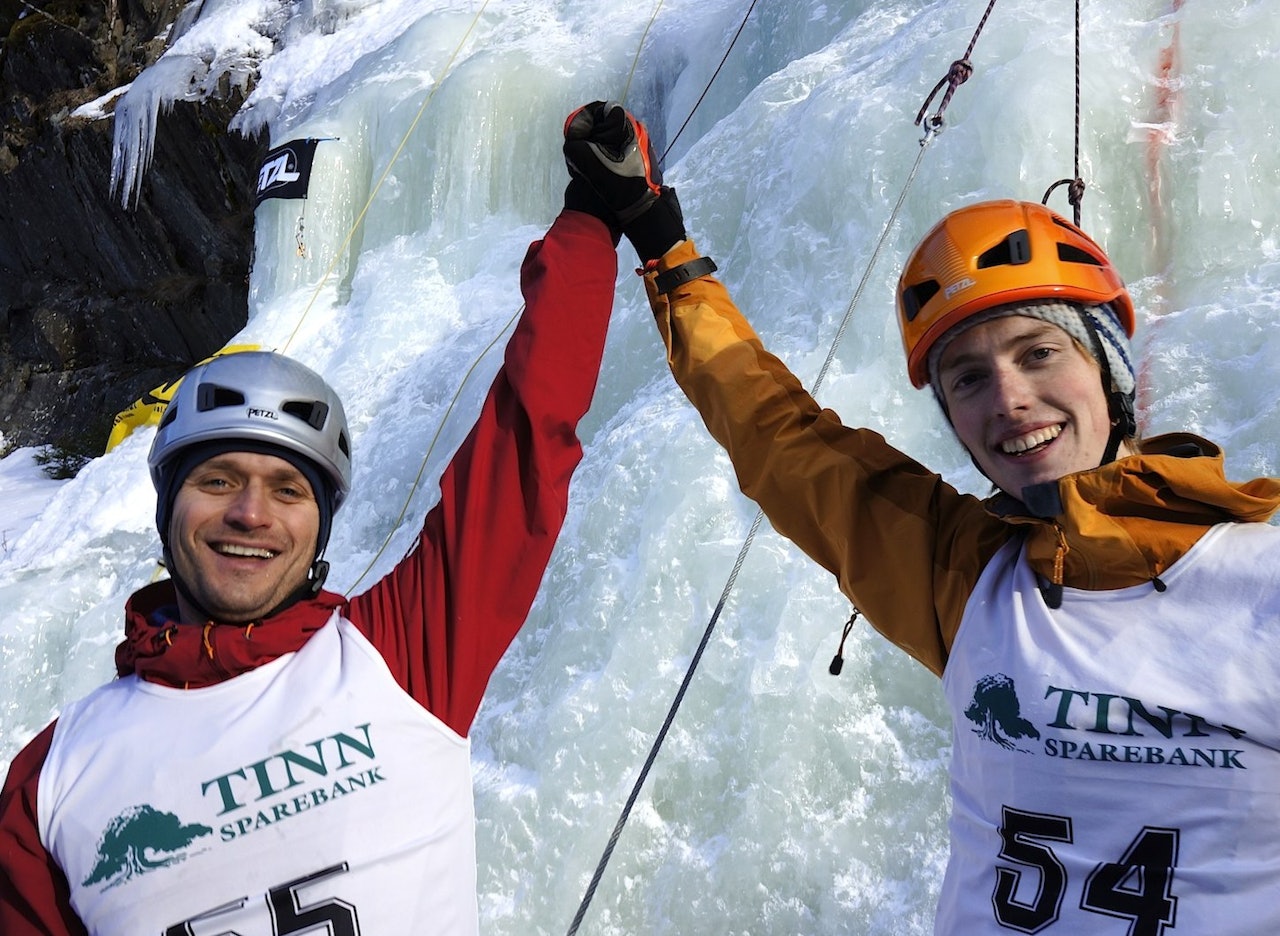 Disse to har konkurrert før, og nok en gang var det Martin Skaar Olslund (til høyre) som vant. Denne gangen måtte Marius Olsen (t.v) se seg slått av Damien Baxter på andreplass. Arkivfoto: Dag Hagen