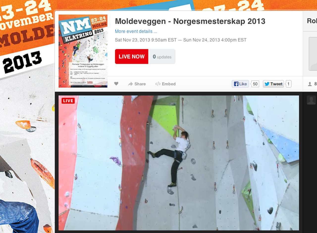 Streaming fra konkurransen.  Streaming fra konkurransen.