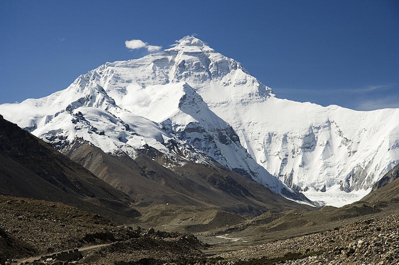 Nordveggen på Everest. Foto: Luca Galuzzi/ Wikipedia.org