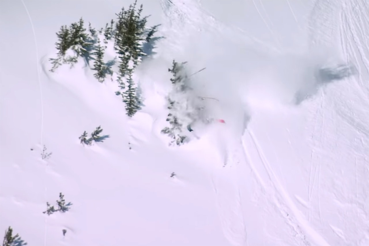 TOPP TI: Se de verste kræsjene fra Freeride World Tour i år. Foto: Skjermdump FWT