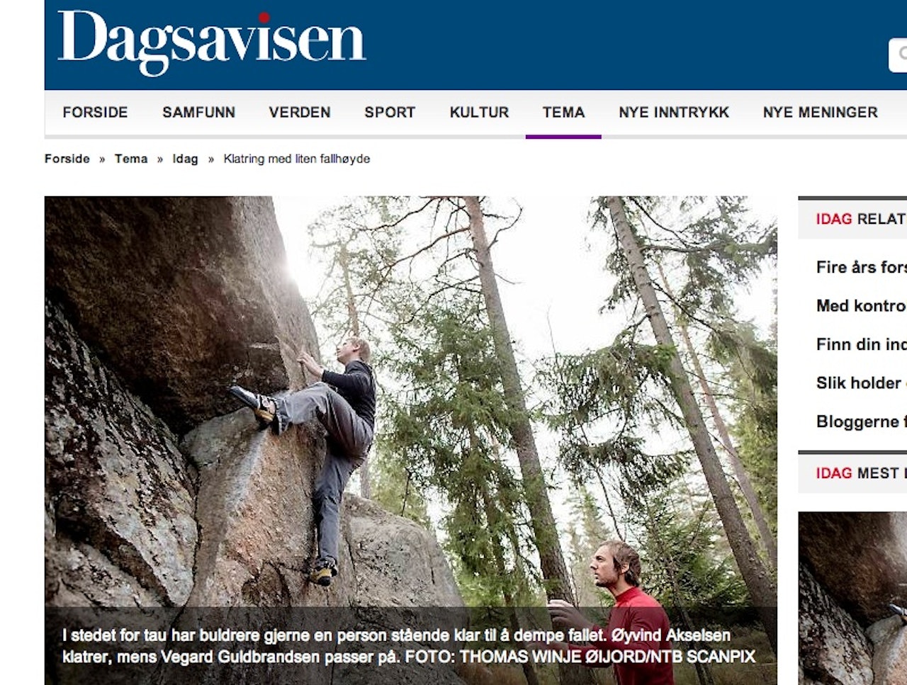 Faksimile fra Dagsavisen.no Faksimile fra Dagsavisen.no