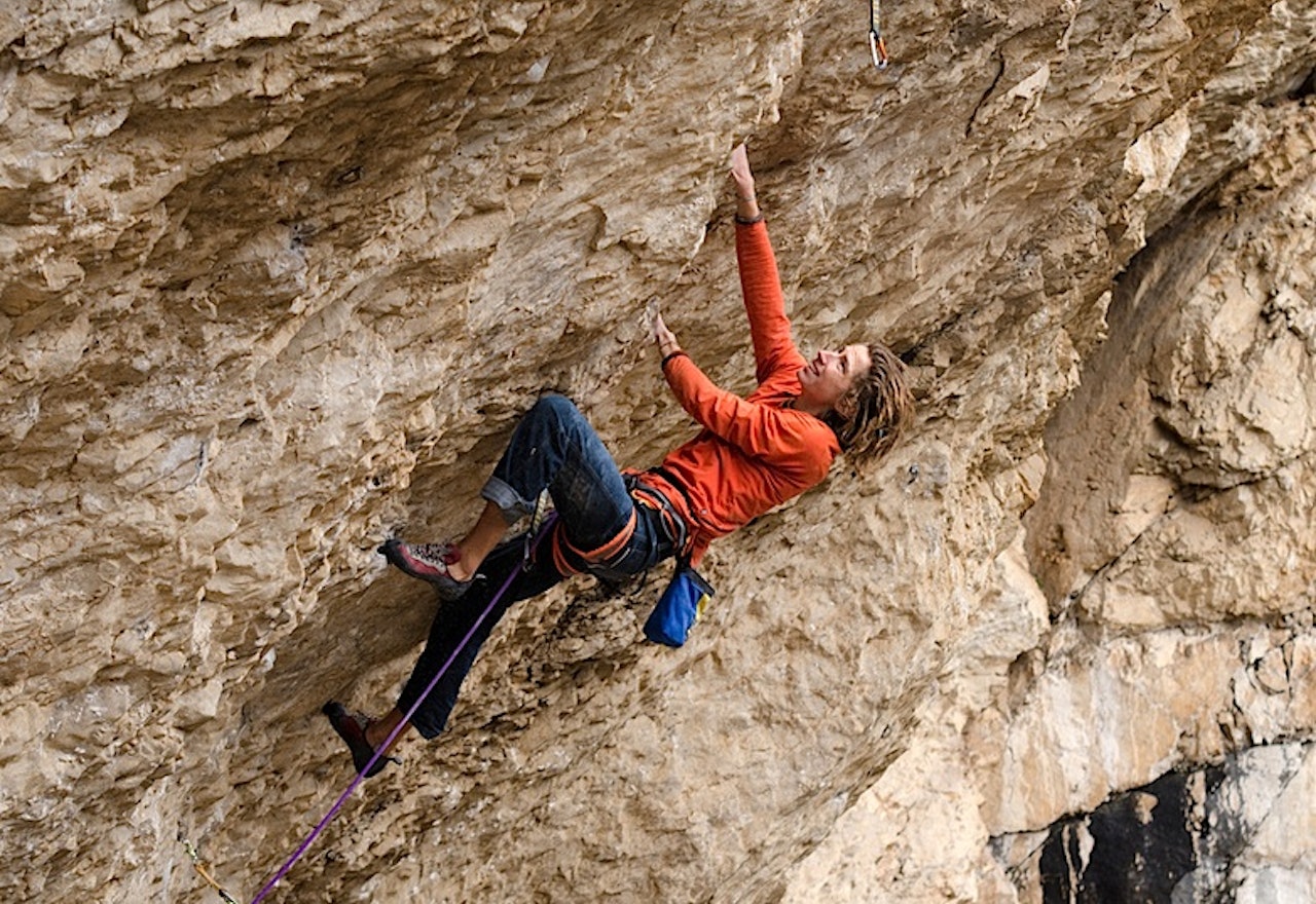 Hermann Nesse klatrer i Arco. Foto: Lars Verket Hermann Nesse klatrer i Arco. Foto: Lars Verket