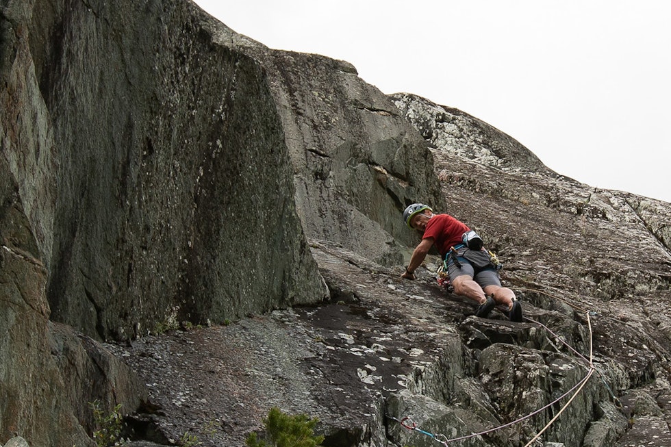 Testing på Størenhammeren med Camp Storm. Foto: Joakim Eide test klatrehjelm camp