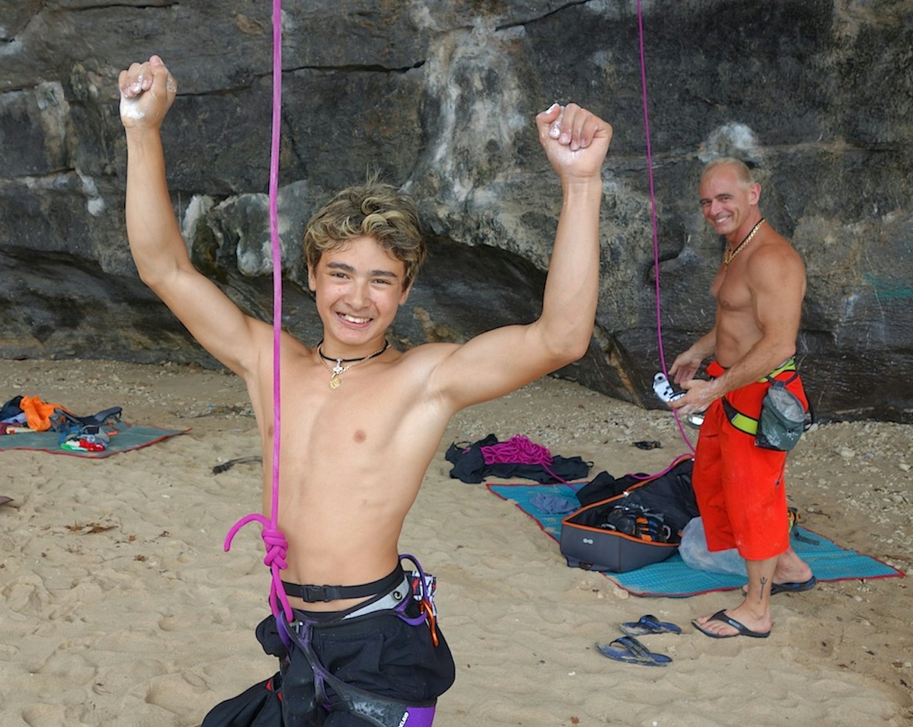 Ymer Alber og far Bjørn. Foto: Dag Hagen Ymer Alber og far Bjørn. Foto: Dag Hagen