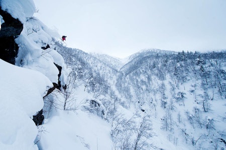 CATSKIING: Raudalen starter med catskiing i løpet av mars. Her fra da Torgrim Vole testet skianlegget i 2015. Foto: Vegard Breie Torgrim Vole i Raudalen