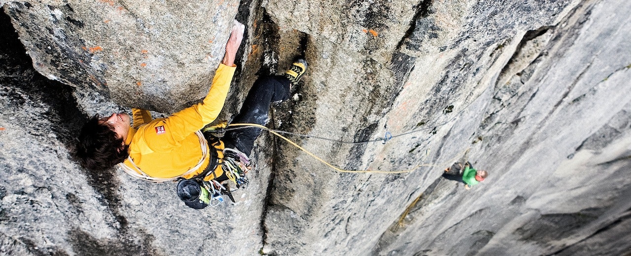 Hansjörg Auer leder tredje taulengde på Tingeling (8+) på Blåmannen. Foto: Reinhard Fichtinger Hansjörg Auer leder tredje taulengde på Tingeling (8+) på Blåmannen. Foto: Reinhard Fichtinger