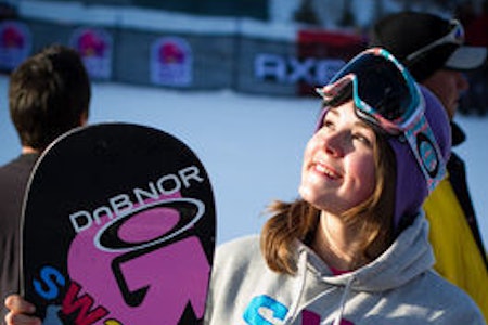 KJØRTE VIDERE: Helene kjørte flere treningsrun med brudd i leggen. Foto: NSBF KJØRTE VIDERE: Helene kjørte flere treningsrun med brudd i leggen. Foto: NSBF