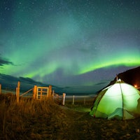 Nordlyset gjorde det lille ekstra. Foto: Mats Grimsæth Nordlyset gjorde det lille ekstra. Foto: Mats Grimsæth